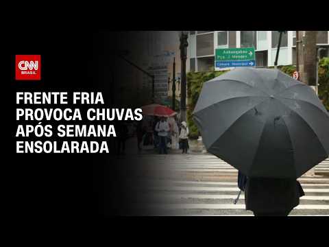 Previsão do tempo: Frente fria provoca chuvas após semana ensolarada | CNN PRIME TIME