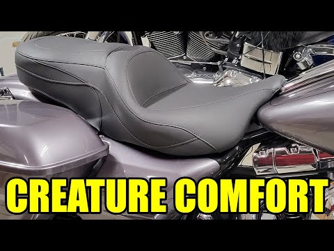 Mustang Sport Touring Seat 76032 for Harley - Review & ride position comparison