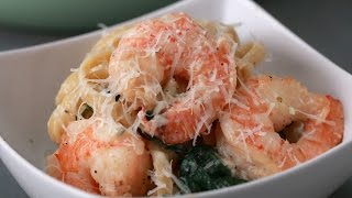 Creamy One-Pot Spinach Shrimp Pasta