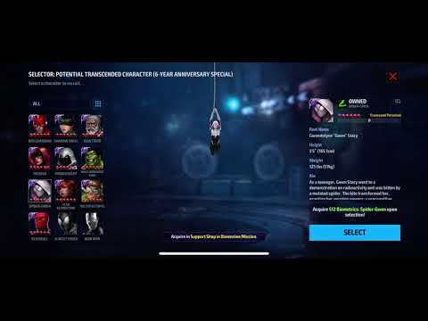 Surprise! MFF 6 year Anniversary Transcend Potential selector