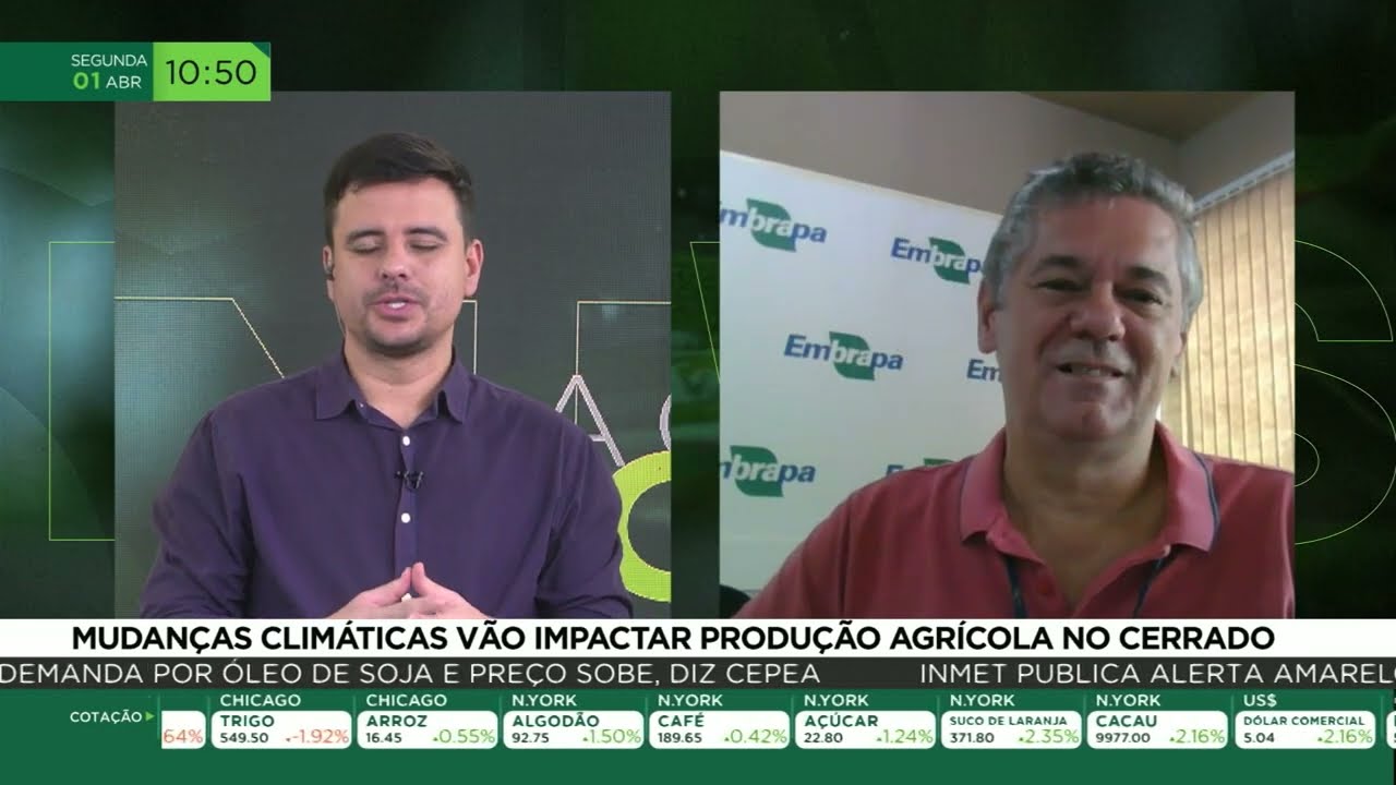 Mudanças climáticas vão impactar produção agrícola no Cerrado