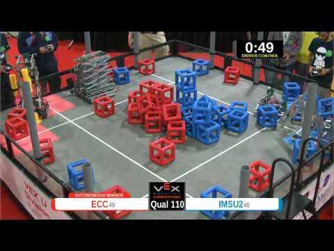2015 VEXU Q110 - ECC vs IMSU2 - 31 to 5-Division Div-VEX U-VEX Worlds 2015