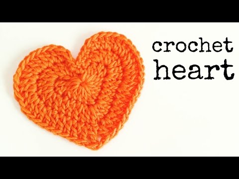 How to crochet a HEART (medium size) ♥ CROCHET LOVERS