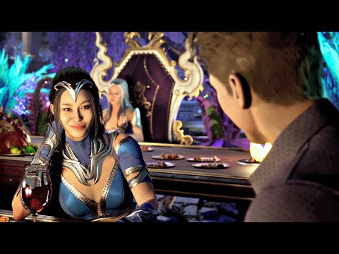 MK1 Johnny Cage Flirting With Kitana Scene (MK12 2023) PS5 Mortal Kombat 1