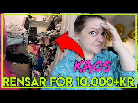 TOTAL RENSAR GARDEROB & HEM VÄRDE ÖVER 10 000 KR | *HOARDER*