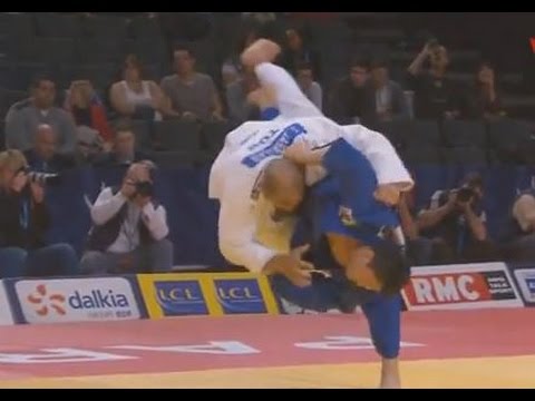 JUDO 2015 Tournois de Paris: Hisayoshi Harasawa (JPN) - Faicel Jaballah (TUN) [LEGENDARY IPPON!]
