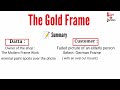 The Gold Frame by R.K Laxman | Gold Frame Summary | B.A SEM 5 | Compulsory English  | M.K.B.U