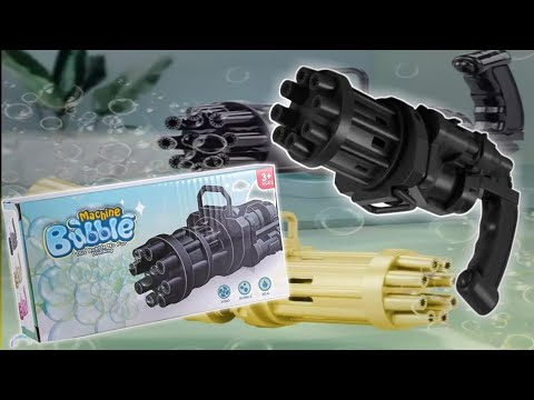 Electric Bubble gun unboxing | bubble maker machine |Gatling bubble machine unboxing and test 2021