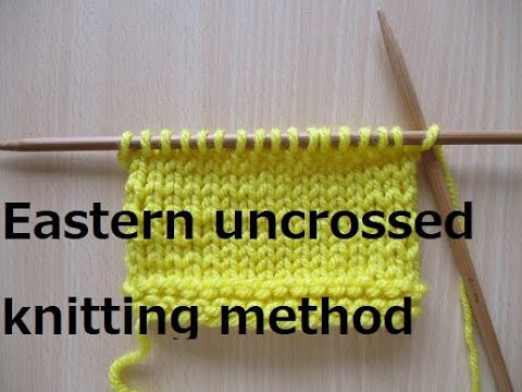 Eastern uncrossed knitting method.