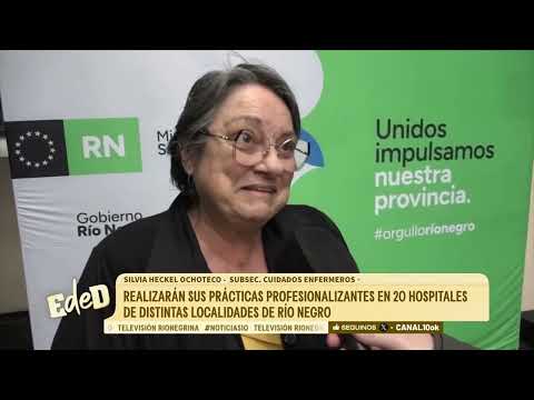 Enfermería: 77 estudiantes inician sus prácticas en los hospitales de Río Negro