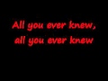 Eyes Set To Kill - All You Ever Knew (Lyrics)