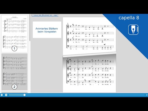 capella 8 - Animiertes Blättern ...