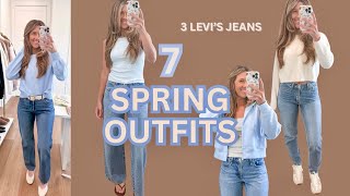 3 Levi’s Jeans, 7 Spring Outfits | Easy Outfit Ideas