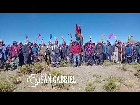 ORGANIZACIONES ORIGINARIAS DE CHAYANTA EN POTOSÍ  INSTALAN BLOQUEO EN CRUCE VENTILLA