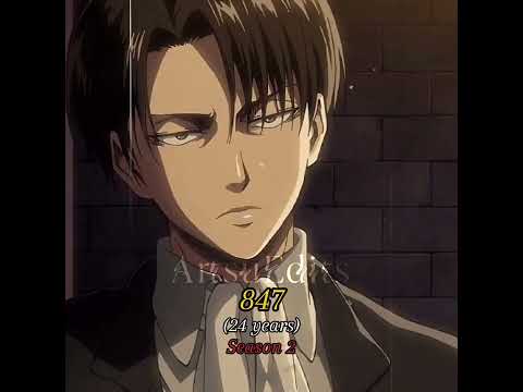 Levi Ackerman Through The Years #animeedits #attackontitan #leviackerman