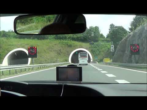 Driving from Ravna Gora towards Karlovac, Croatia (Hrvatska)