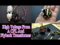 High Voltage From A CFL And Flyback Transformer