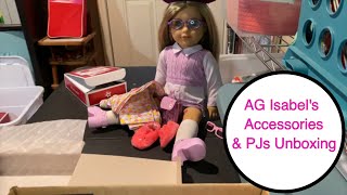 Unboxing American Girl Isabel's Accessories and PJs- Dolly Dreams Ep 852