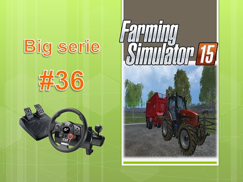 Farming Simulator 15 big serie #37 abastecendo o mix stactioncom silagem Com Logitech Driving Force
