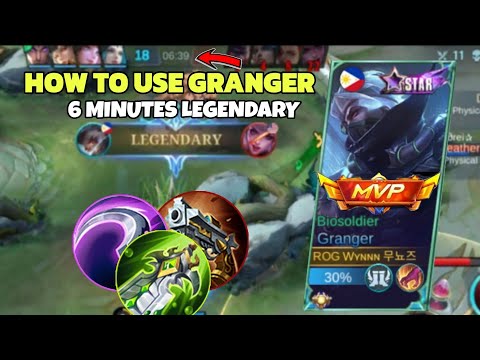GRANGER 6 MINUTES LEGENDARY PERFECT ROTATION + BEST BUILD & EMBLEM 2023 - GRANGER BESTBUILD 2023 🔥