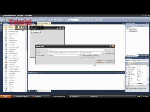 Visual Basic 2010 Tutorial 13 Naming Services and Taskbar Removal