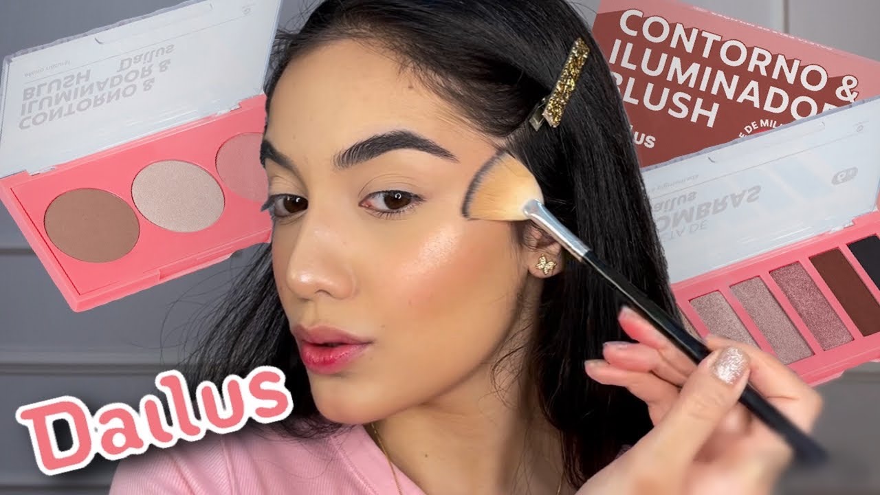 TESTANDO LANÇAMENTOS DAILUS - Paleta de pele e sombras