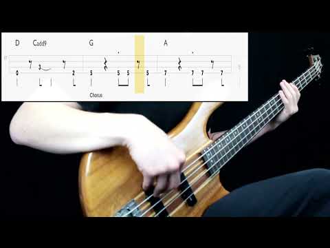 Matchbox 20 - Back 2 Good (Bass Cover) (Play Along Tabs In Video)