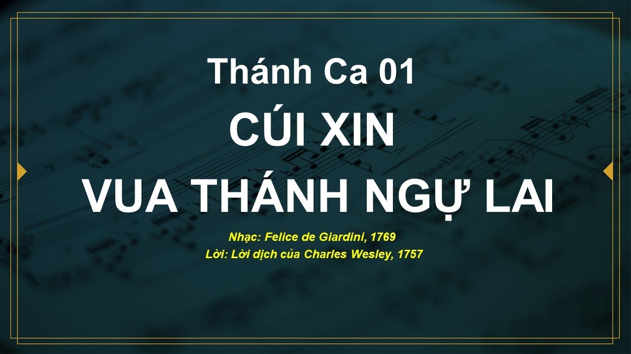 BEAT - Cúi Xin Vua Thánh Ngự Lai - Thánh Ca 001 - Karaoke Tin Lành