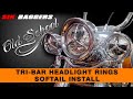 Softail Tri Bar Bullet Headlight Aux Light Ring Install Harleydavidson
