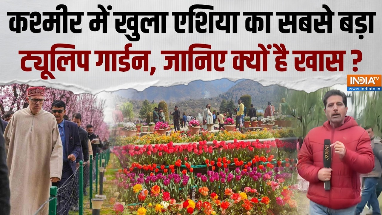 Tulip Festival 2026: सैलानियों के लिए खुला ट्यूलिप गार्डन, CM Omar Abdullah ?