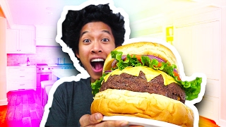 DIY Giant Cheese Burger!!!