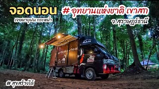 จอดนอนในรถ ท่ามกลางสายฝน อุทยานแห่งชาติเขาสก จ.สุราษฎร์ธานี ฝนตกกระหน่ำทั้งวันทั้งคืน