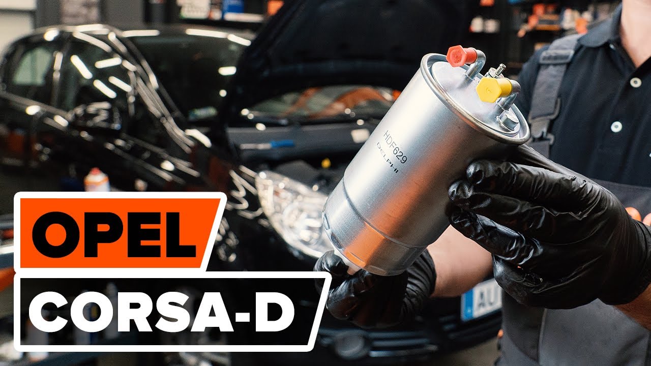 Üzemanyagszűrő-csere Opel Corsa D gépkocsin – Útmutató