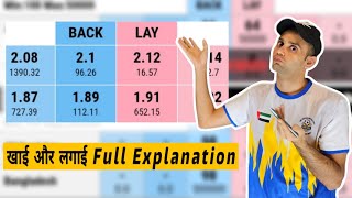 खाई और लगाई क्या होता है ? Back or Lay kya hota hai ? cricket betting back or lay, Explained !!!