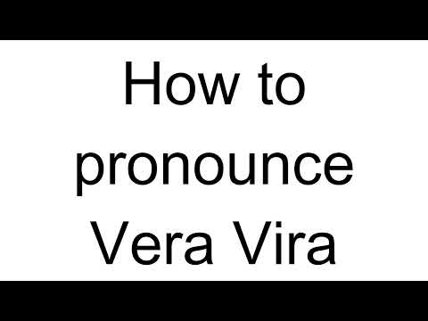 How to Pronounce Vera Vira (Ukrainian)