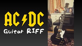 Spellbound - AC/DC Guitar Riff Mini Tutorial