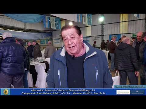 17-08-22 - Alberto Guil - Remate de Cabaña Las Blancas de Delfinagro S.A. - Azul , Bs.As.