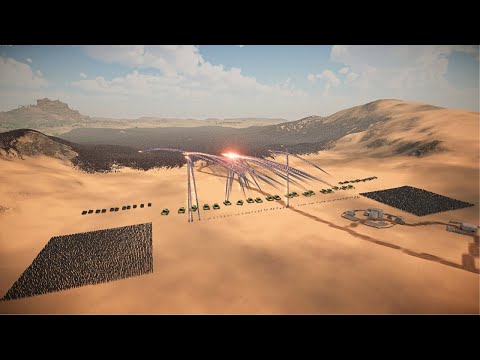 5,000,000 EVIL ARMY VS HUMANITY ARMY CANYON DEFENSE - Ultimate Epic Battle Simulator 2