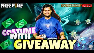 YOUTUBER VNS IS LIVE🔴 DIOMOND GIVEAWAY & GUILD TEST🥳 #shorts #gaming #ajjubhaiive #freefire #raist