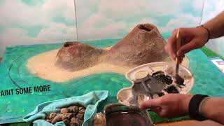DIY Volcano-  How to Make and Build a Volcano! Then watch it ERUPT!