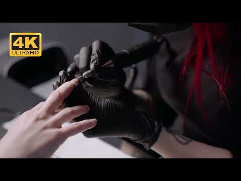 WOMEN 4K Stock Videos - No Copyrights ! FREE STOCK FOOTAGE ! Elegant tattoo of the woman