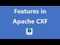 J2EE/Core Java/Apache CXF interview questions: - Explain various feature in Apache CXF?