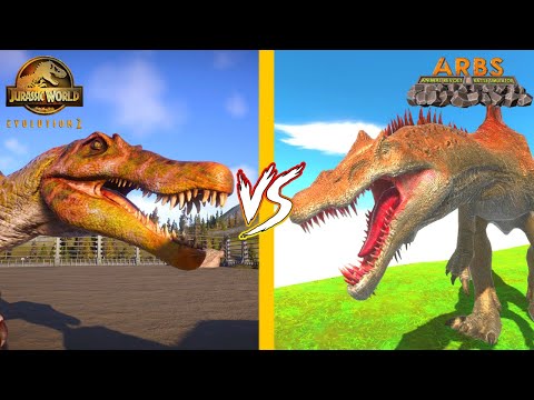 SPINOSAURUS COMPARISION  - ARBS VS JURASSIC WORLD EVOLUTION 2