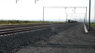 preview picture of video 'Freight train at Polykastro, Greece'