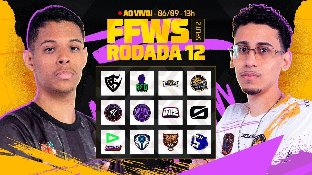 🔴 FREE FIRE AO VIVO: FFWS BRASIL SPLIT 2 | RODADA 12