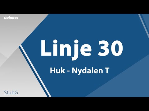 Linje 30 Huk - Nydalen T