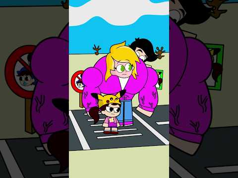 Mi novia cruza la calle 😂 #casimochotv #animation #humor