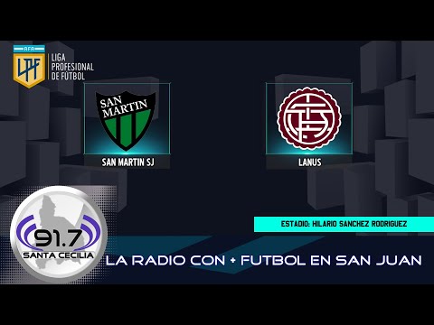 LIGA PROFESIONAL - CLAUSURA 2025: SAN MARTIN DE SAN JUAN VS. LANUS