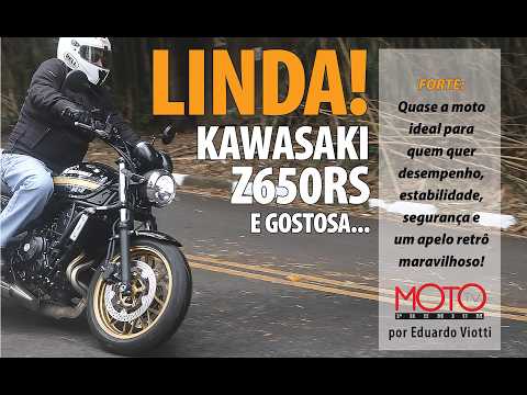 Que delícia de moto é a Kawasaki Z650 RS! Charmosa e poderosa!