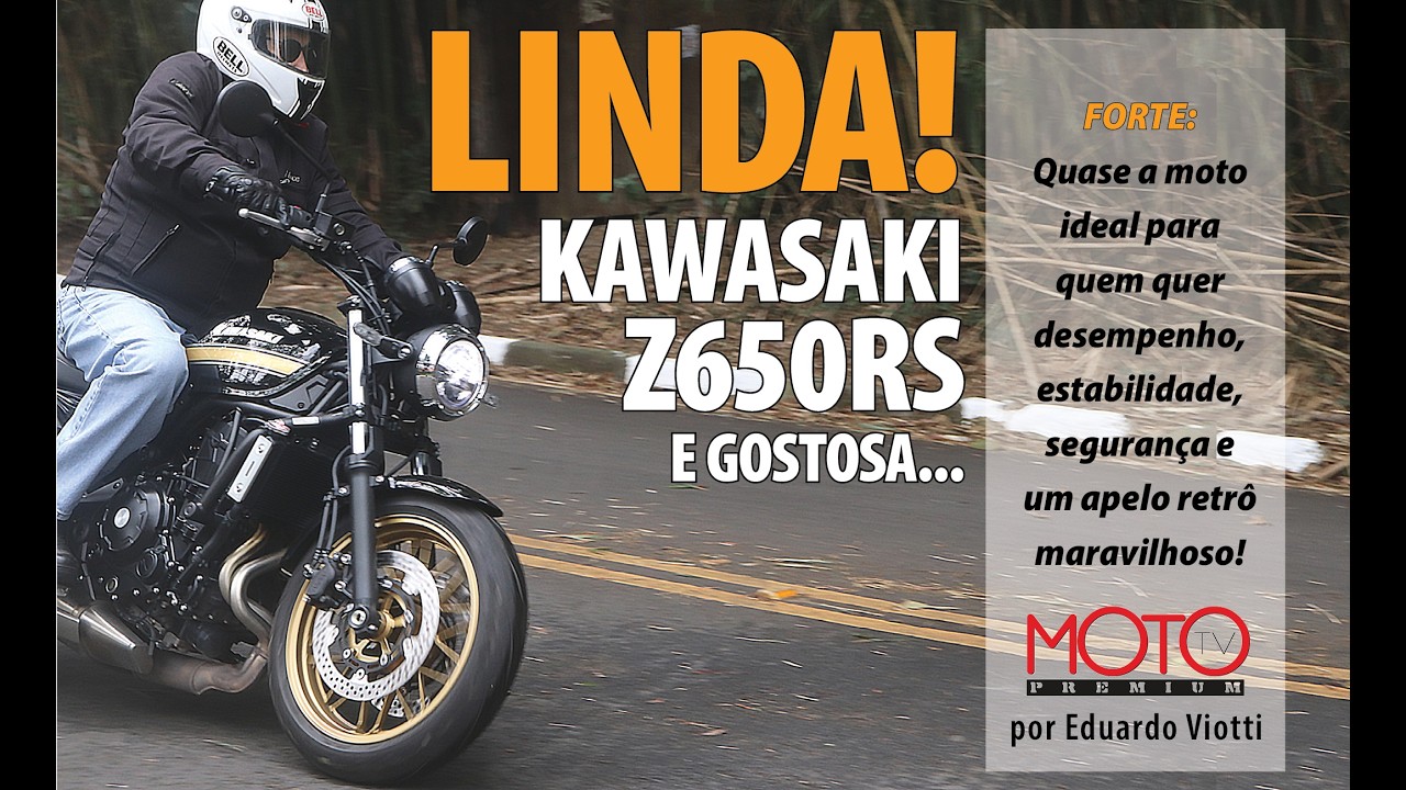 Que delícia de moto é a Kawasaki Z650 RS! Charmosa e poderosa!